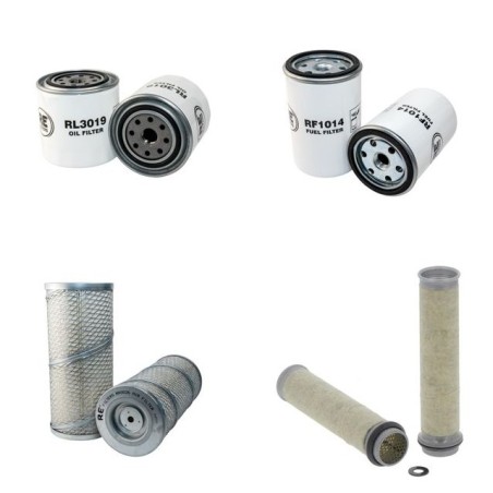 DEPOORTERE RETOURNEUSE Filter Service Kit Air Oil Fuel Filters w/MWM D327-2 Eng.