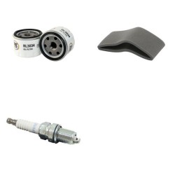 Filter Kit for John Deere L110 Air, Oil, Fuel Spark Plug Kohler 17.5 HP En