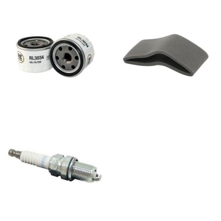 Filter Kit for John Deere L110 Air, Oil, Fuel Spark Plug Kohler 17.5 HP En