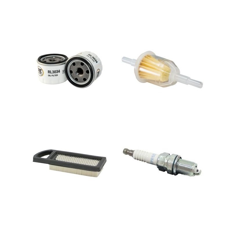 Filter Kit for John Deere LA110, LA115 Air, Oil, Fuel with Spark Plug
