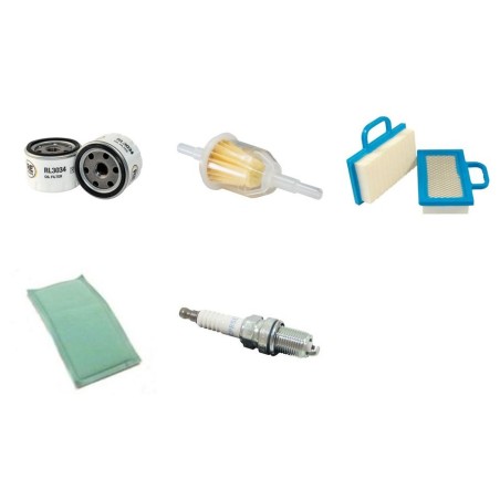Filter Kit for John Deere LA120 Air, Oil, Fuel Filters, Spark Plug