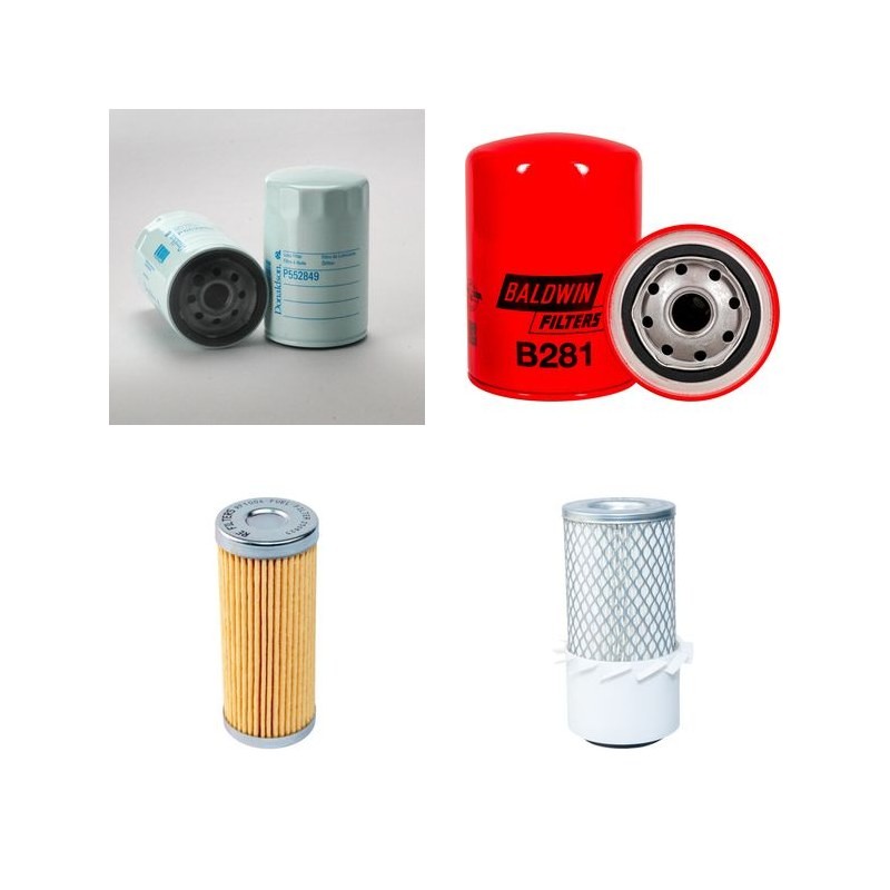 Komatsu PC05 Filter Service Kit - Komatsu 3D72-1, 3D72-2C Engine