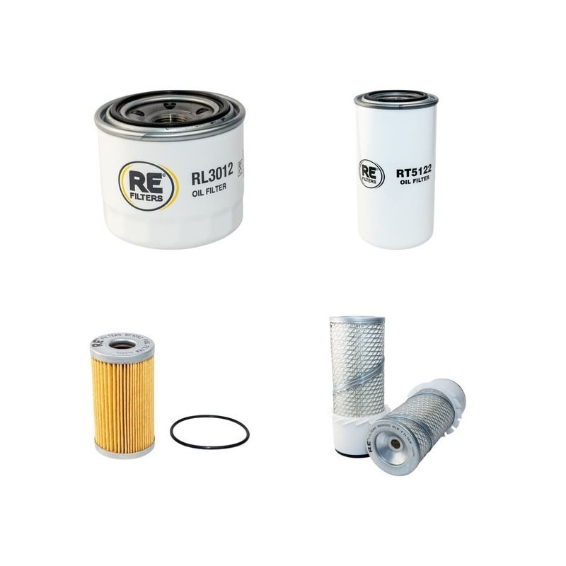 Filter Kit for Komatsu PC15-3 Serial No 5001-6221 - Air, Oil, Fuel Filters