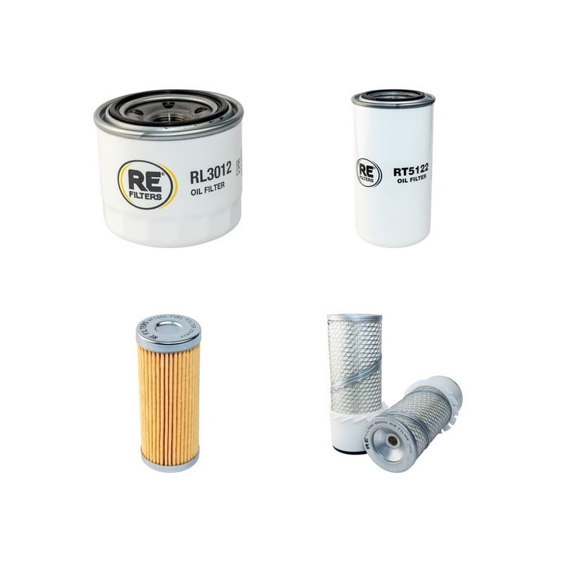 Filter Kit for Komatsu PC15-3 Serial No 6222- - Air, Oil, Fuel Filters