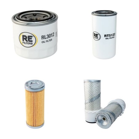 Filter Kit for Komatsu PC15-3 Serial No 6222- - Air, Oil, Fuel Filters