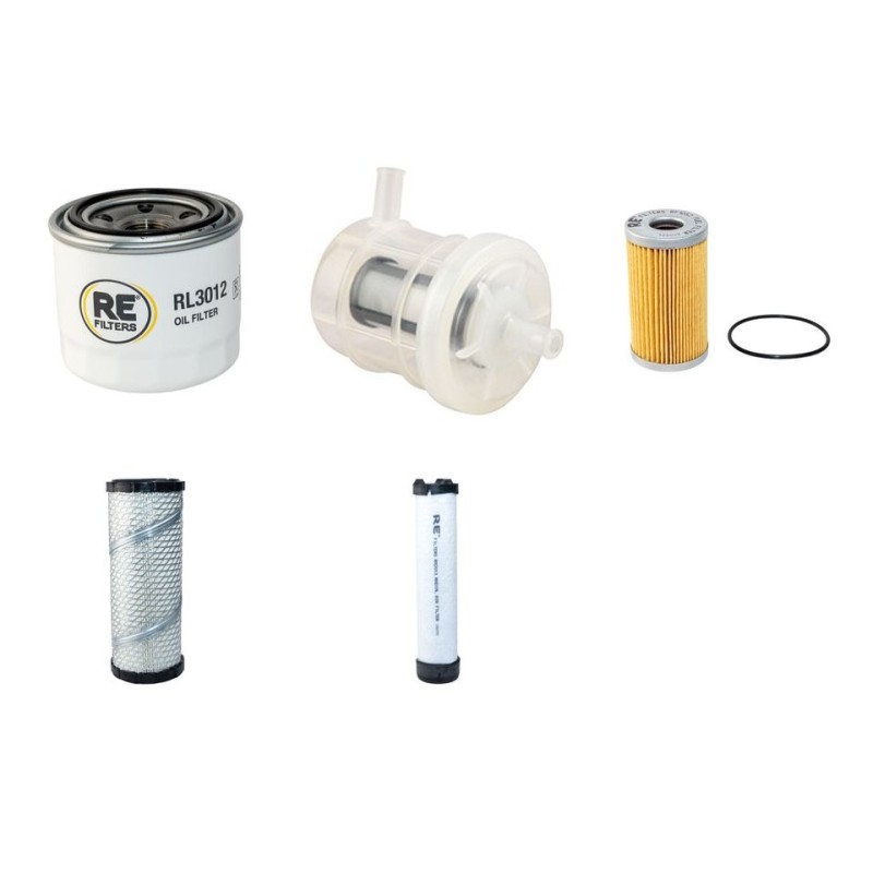 KOMATSU PC35R-8E Filter Service Kit Air Oil Fuel Filters w/3D84E Eng.