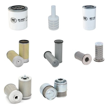 Filter Kit for Doosan D25GX  with Yanmar 4TNE98 Engine Year 2008-