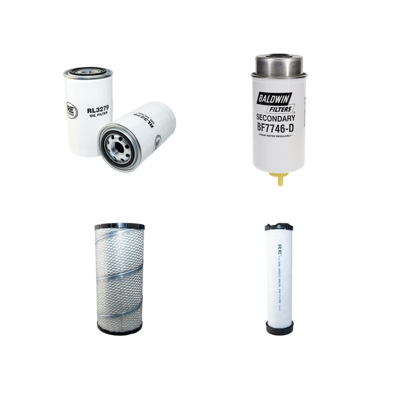 NEW HOLLAND L B90 Filter Service Kit Air Oil Fuel Filters w/4BT4.5 Turbo Eng.