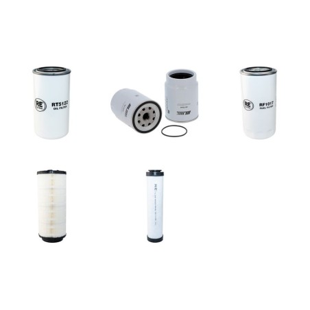 Filter Kit for Doosan DX140LCR  Air Oil Fuel Filters with Cummins QSB4.5 Engine