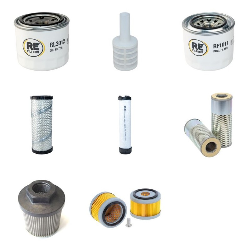 Filter Kit for Doosan DX27Z  with Yanmar 3Tnv88-Sdb Engine 2008-