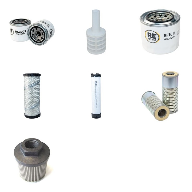 DOOSAN DX 30 Z Filter Service Kit with Yanmar 3Tnv88-Sdb Eng 2008-