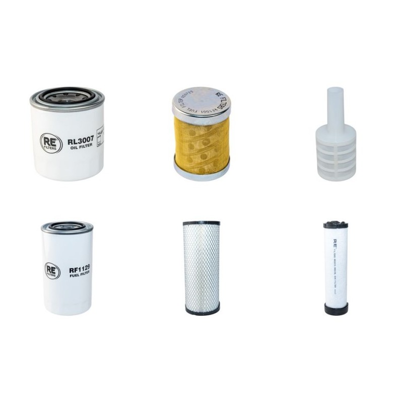Filter Kit for Doosan DX55  Air Oil Fuel Filters with Yanmar 4TNV98 Engine Year 2009-