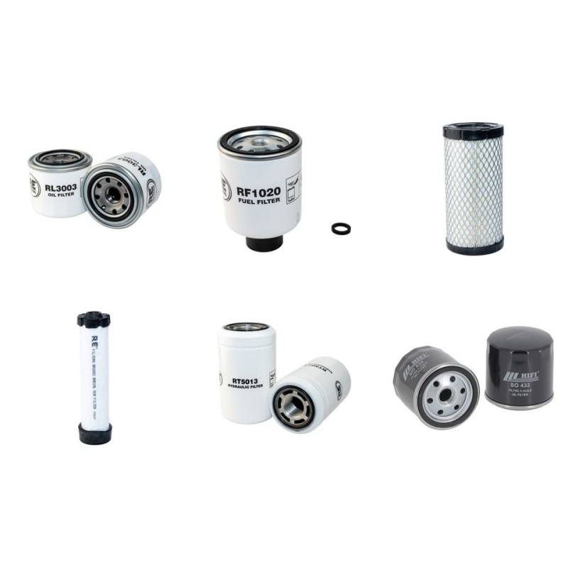 Filter Kit for Doosan E25  with Kubota Engine 2013-
