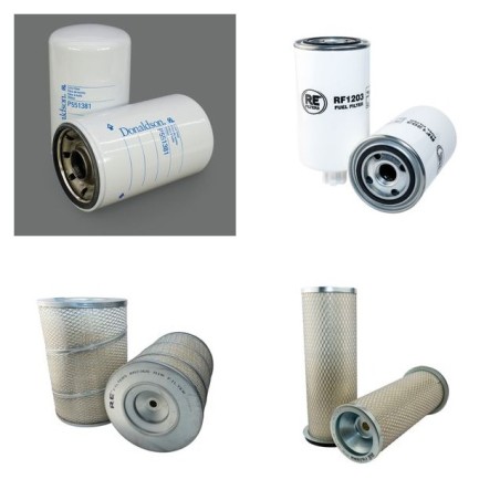 DOOSAN MEGA 250 III Filter Service Kit Air Oil Fuel Filters w/Daewoo  Eng.