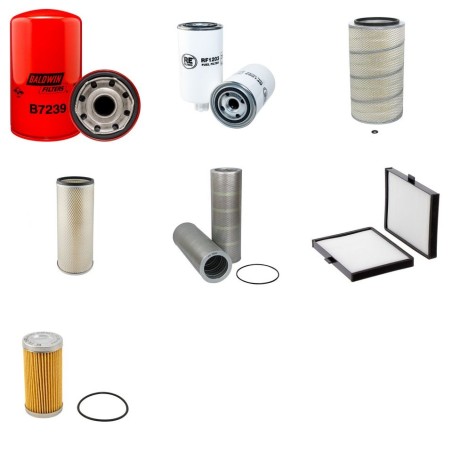 Filter Kit for Doosan MEGA250V  with Daewoo DB58TIS Engine