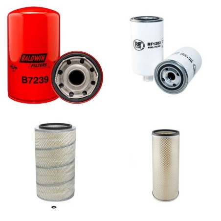 Filter Kit for Doosan MEGA250V  Air Oil Fuel Filters with Daewoo DB58TIS Engine