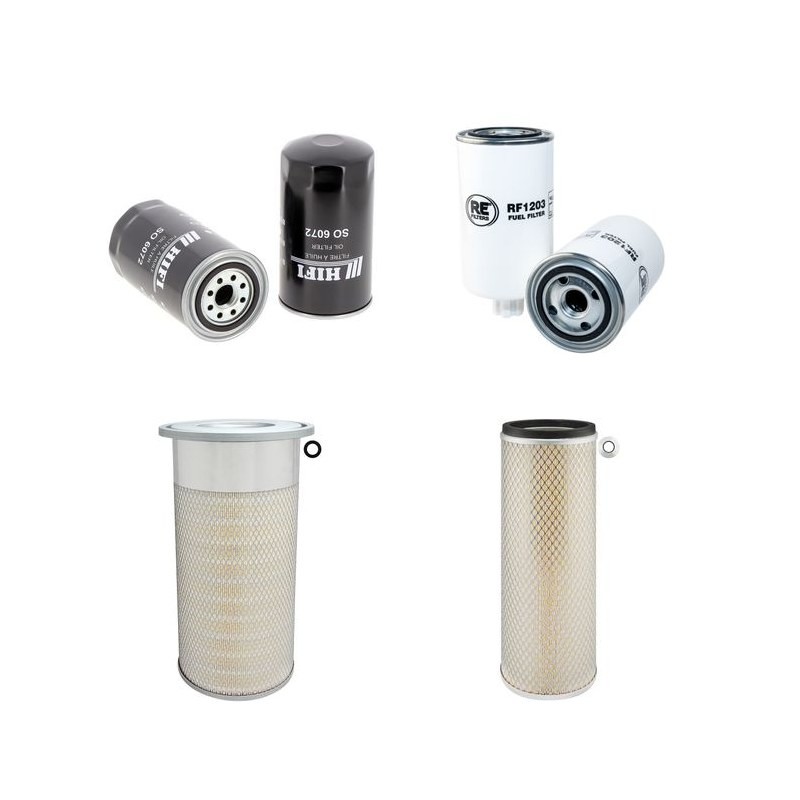 Filter Kit for Doosan Solar 130LCV  Air Oil Fuel Filters with Daewoo DB58T Engine