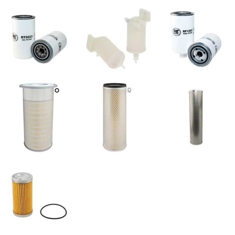 Filter Kit for Doosan Solar 140LC-V  with Daewoo DB58T Engine Year 2006-