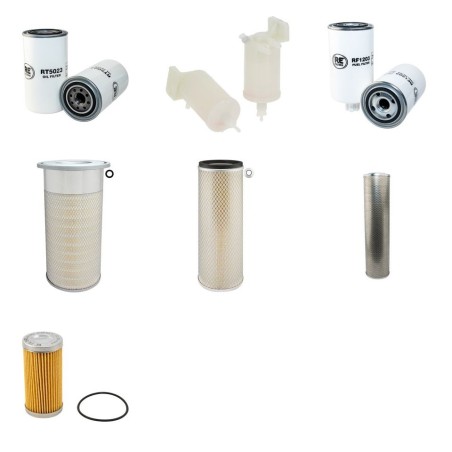DOOSAN SOLAR 140 LC-V Filter Service Kit w/Daewoo DB58T Eng.   YR  2006-