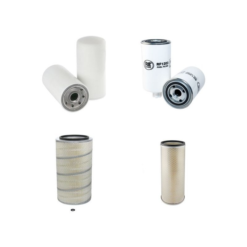 Filter Kit for Doosan Solar 300LCV  Air Oil Fuel Filters with Daewoo Engine Year 2004-