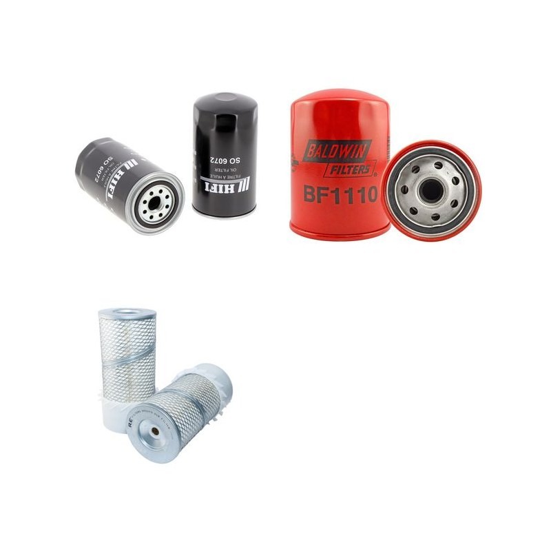 DAEWOO SOLAR 70 III Filter Service Kit Air Oil Fuel Filters w/Daewoo BD33 Eng.