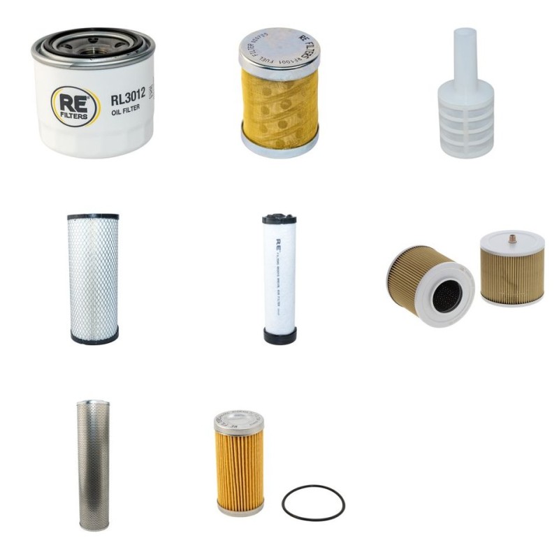 DAEWOO SOLAR 75 LC V Filter Service Kit w/Yanmar 4TNE98 Eng.