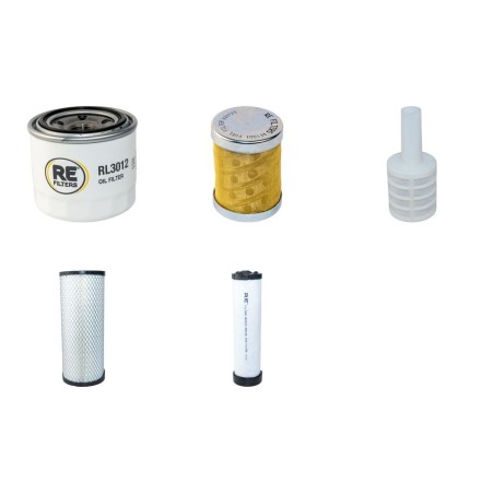 DAEWOO SOLAR 75 LC V Filter Service Kit Air Oil Fuel Filters w/Yanmar 4TNE98 Eng.