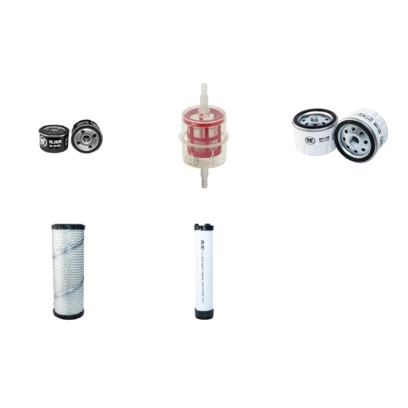 ETESIA HYDRO 124 D Filter Service Kit w/Lombardini LDW1003 Eng. Air, Oil, Fuel Filters
