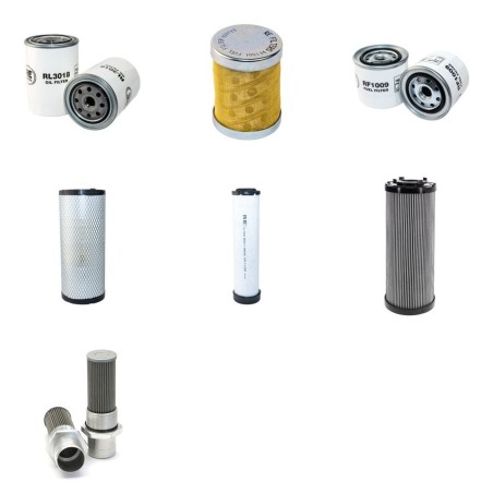 EUROCOMACH ES 60 TR Filter Service Kit w/Kubota V2607DI-EU2 Eng.   YR  2014