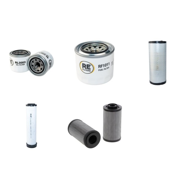 EUROCOMACH ES 850 ZT Filter Service Kit w/Yanmar 4Tnv98Zspr Eng. 2011-