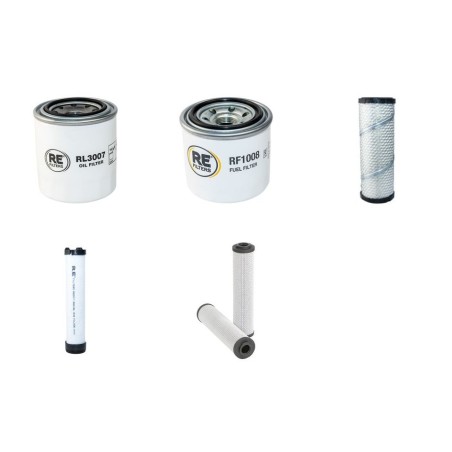 EUROTRAC W 12 Filter Service Kit w/Kubota V1505-E3B Eng.