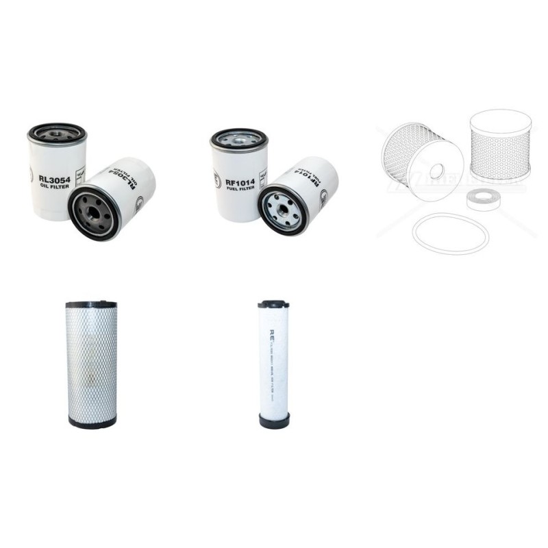EUROLINERS 251 V2 Filter Service Kit w/Lombardini  Eng.   YR  2004