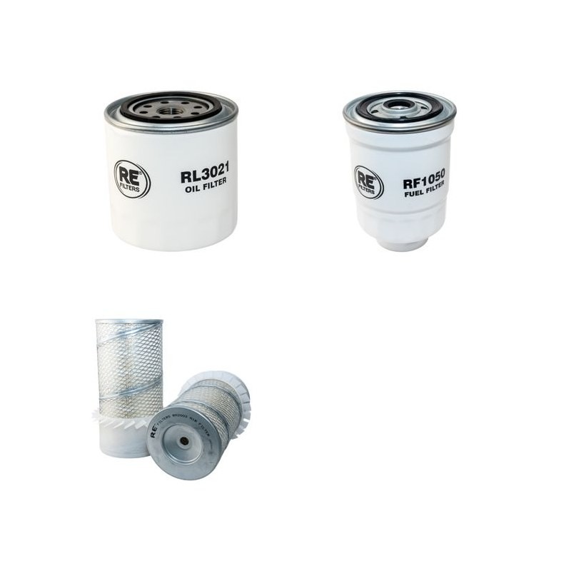 EUROMACH 8500 Filter Service Kit Air Oil Fuel Filters w/Kubota V3300T Eng.
