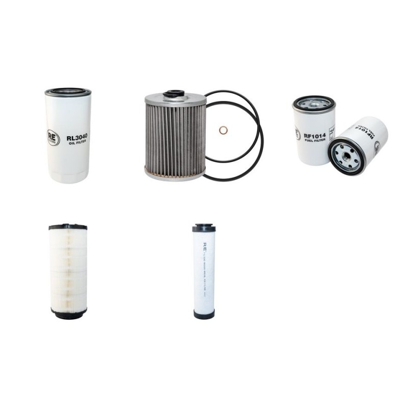 EXTEC TURBO Filter Service Kit Air Oil Fuel Filters w/Deutz BF4M1012C Eng.