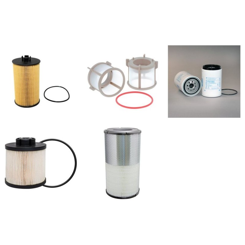 FAUN GRUES ATF 65 Filter Service Kit Air Oil Fuel Filters w/MERCEDES OM501LA Eng.