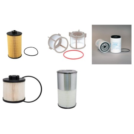 FAUN GRUES ATF 65 Filter Service Kit Air Oil Fuel Filters w/MERCEDES OM501LA Eng.
