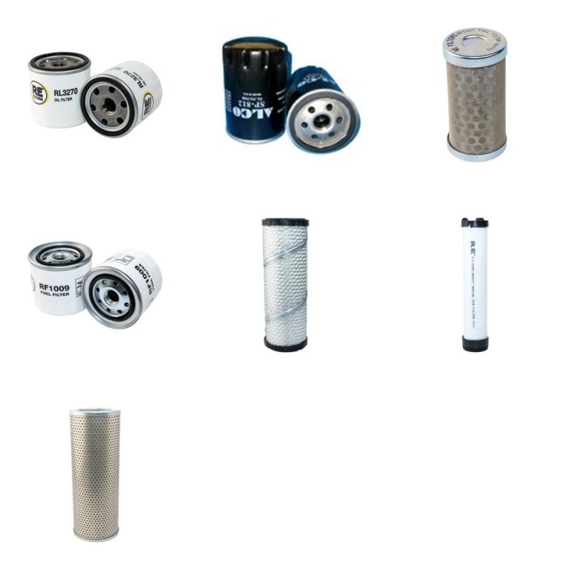 Fermec 128/ 135 Mini digger Filter Service Kit Air/ Oil/ Fuel/ Hydraulic