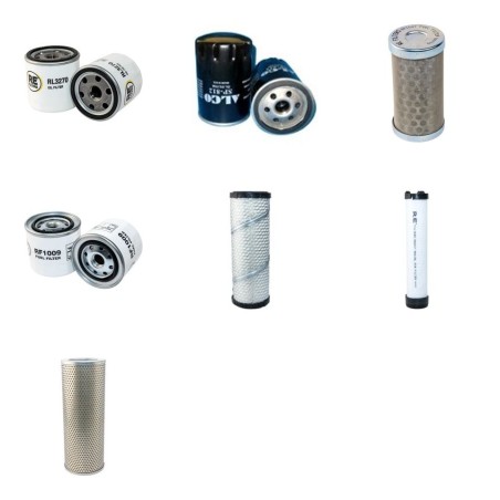Fermec 128/ 135 Mini digger Filter Service Kit Air/ Oil/ Fuel/ Hydraulic