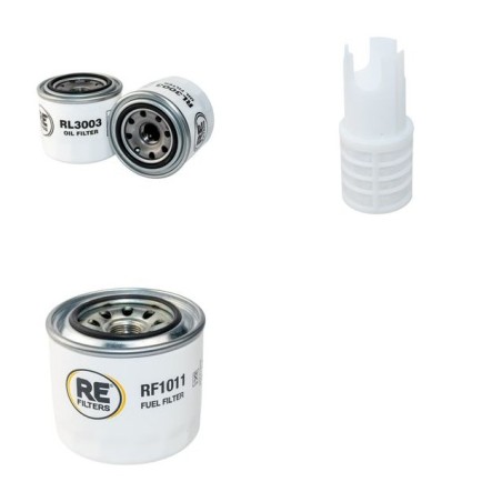 FERRIS ZTR Filter Service Kit Air Oil Fuel Filters w/Kubota 3TNV82ABDFS Eng.