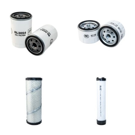 FIAT 35-66 Filter Service Kit Air Oil Fuel Filters w/Lombardini LDW1503 Eng.