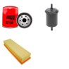 FIAT UNO 1.3 70 S.SX Filter Service Kit w/SPI 1.37  Eng.   YR  04.94-12.95