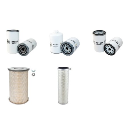 Filter Kit For Hitachi EX 165 W Filter Service Kit Air Oil Fuel Filters with Cummins 6BT5.9 Engine  Year 05.99-12.02