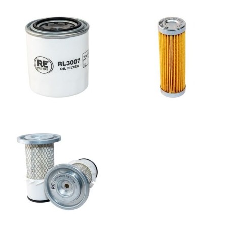 Filter Kit For Hitachi EX 17-2 Filter Service Kit Air Oil Fuel Filters with Kubota D1105BH Engine