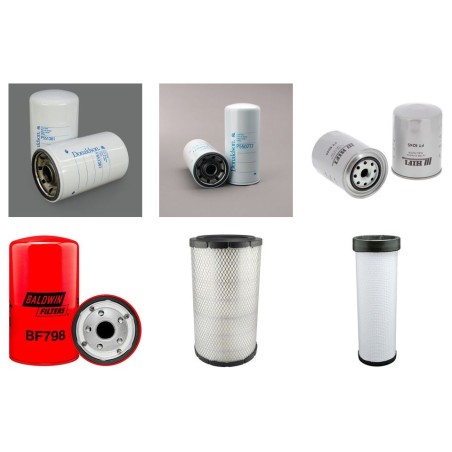 Filter Kit For Hitachi EX 200-2 Filter Service Kit Air Oil Fuel Filters with Isuzu 6BD1T Engine
