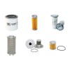 HITACHI EX 25-2 Filter Service Kit w/Kubota D1105B Eng.