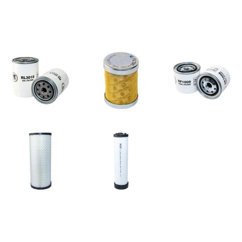 Filter Kit For Hitachi EX 75 UR Filter Service Kit with Nissan BD30 Engine Air, Oil, Fuel Filters