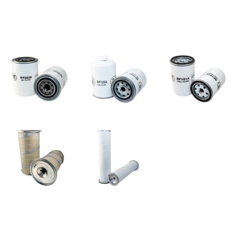 HITACHI FH 130-3 Filter Service Kit Air Oil Fuel Filters w/Cummins 4BT3.9 Eng.