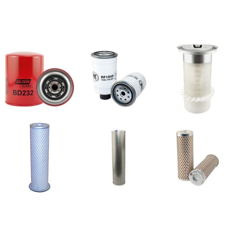 Filter Kit For Hitachi FH 150 W-3 Filter Service Kit with Iveco Aifo 8045T Engine
