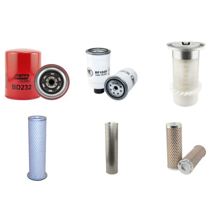 HITACHI FH 150 W-3 Filter Service Kit w/Iveco Aifo 8045T Eng.