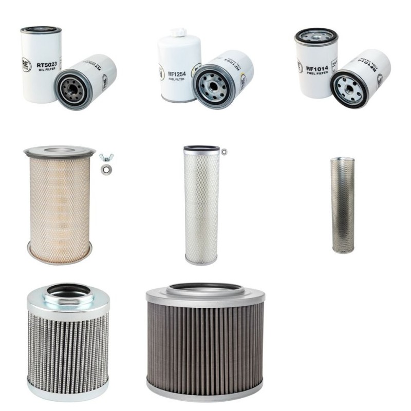 Filter Kit For Hitachi FH 150 W-3 Filter Service Kit with Cummins 6BT5.9 Engine